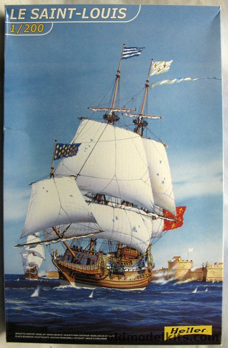 Heller 1/200 Le Saint Louis with Sails, 80837 plastic model kit